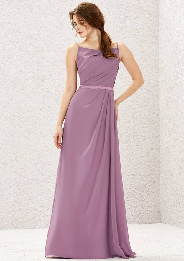 hot pink bridesmaid dresses long Maya Pink Cowl Back Maxi Dress main image 0