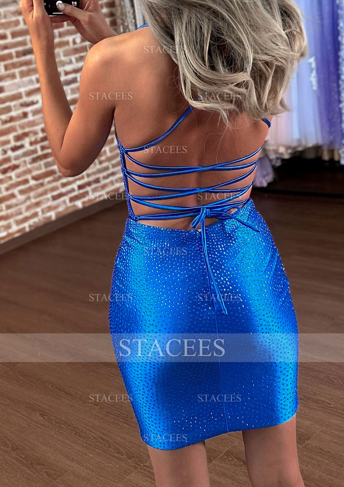 sachin and babi light blue dress Sheath-Column Mini Chiffon Mother Of The Bride Dress