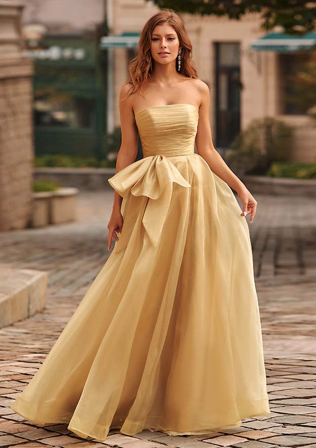 chinese dress ladies Modest Long Sleeve A-Line Organza Wedding Dress EU46 main image 1