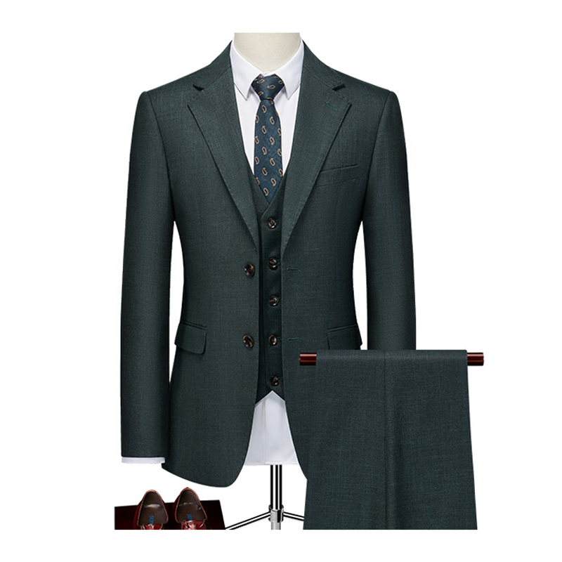 Notch Lapel 3 Piece Single Breasted Men's Wedding Suit
