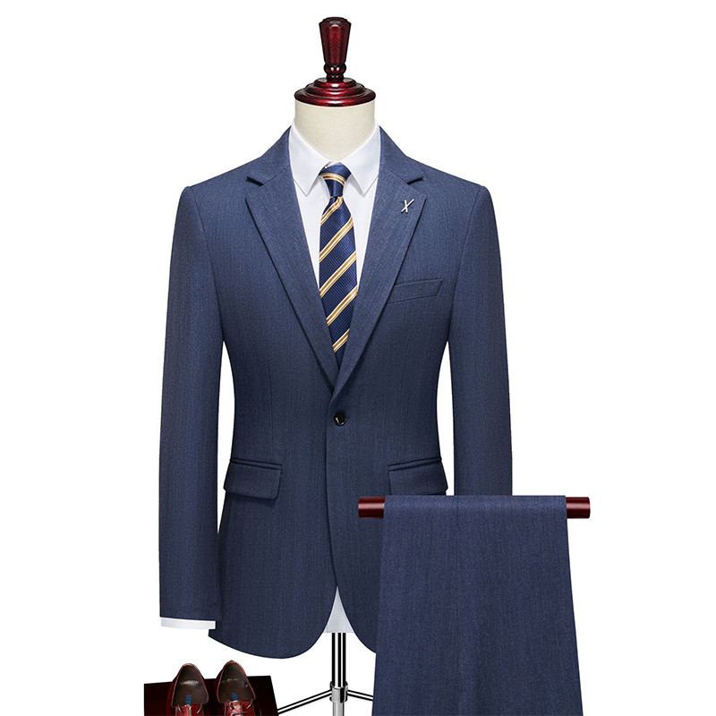 Notch Lapel 2 Piece Single Breasted Men's Wedding Suit
