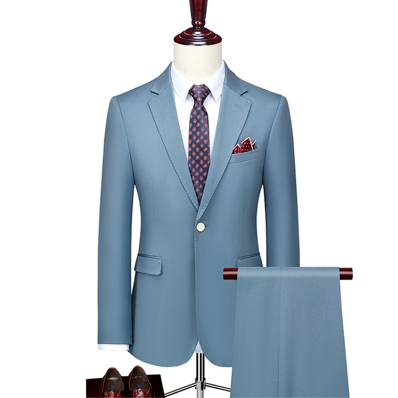 Notch Lapel 2 Piece Single Breasted Men's Wedding Suit