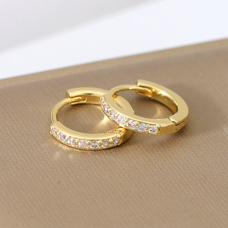 Exquisite Luxurious Women's Copper Earrings with Cubic Zirconia