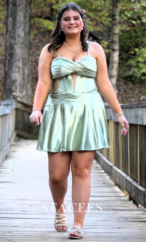 sachin and babi light blue dress Sparkly Bodycon V Neck Dark Green Sequins Short Homecoming Dresses  ABHC061815 – Anniebride main image 0
